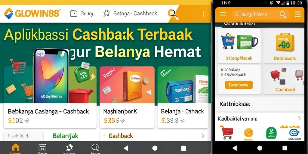 Antarmuka GLOWIN88 memudahkan akses ke cashback saat belanja.