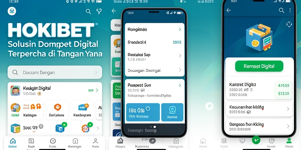 Antarmuka HOKIBET yang intuitif dan fungsional untuk transaksi keuangan.