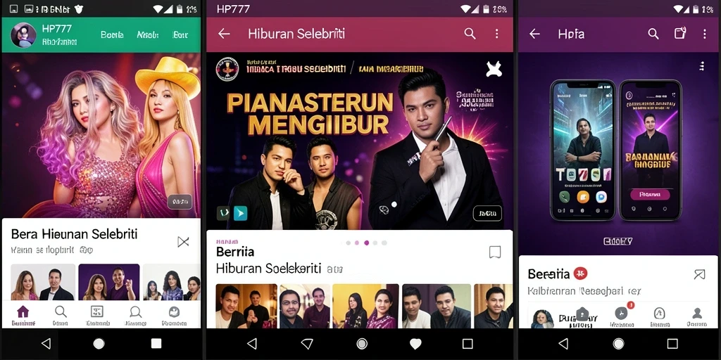 Antarmuka HP777 yang menarik dan informatif.