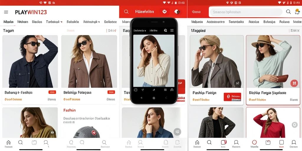 Tampilan antarmuka <strong>PLAYWIN123</strong> yang menarik dan mudah digunakan untuk belanja fashion.