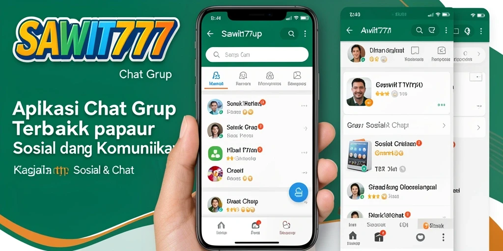 Tampilan antarmuka SAWIT777 yang sederhana dan menarik untuk Grup Chat.
