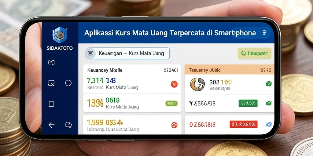Antarmuka pengguna SIDAKTOTO menampilkan nilai tukar mata uang secara real-time.