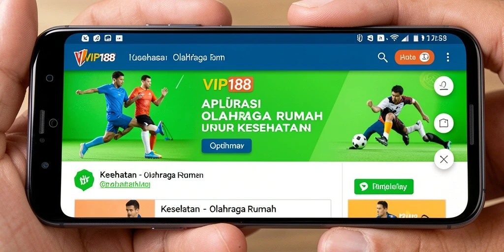 Tampilan antarmuka aplikasi VIP188 yang interaktif dan user-friendly.